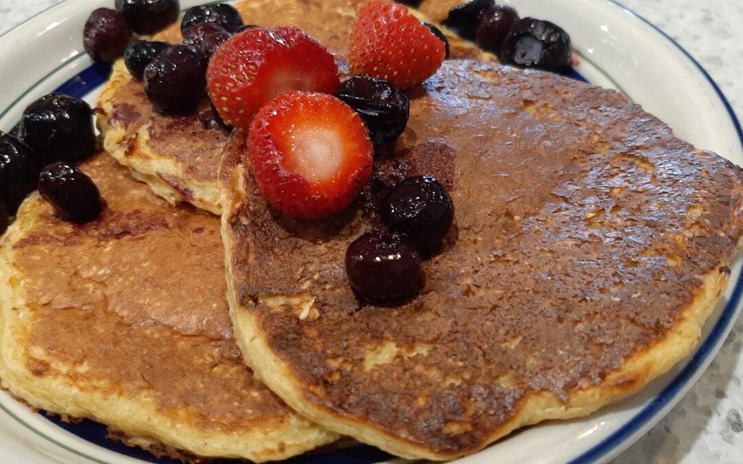 Gluten Free Oatmeal Cottage Cheese Pancakes