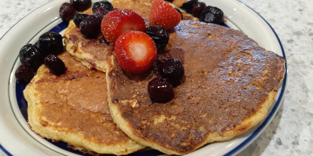 Gluten Free Oatmeal Cottage Cheese Pancakes
