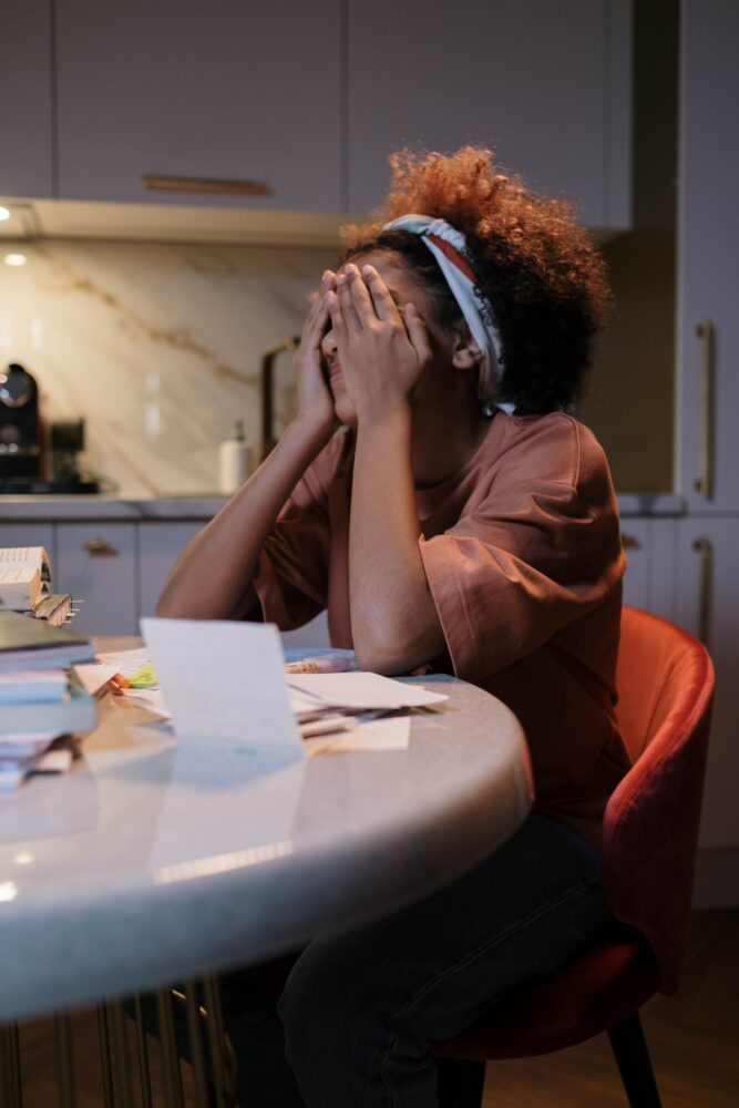 Overwhelmed Woman